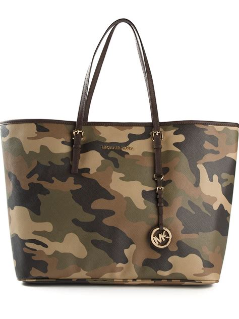 michael kors camouflage tote bag|Michael Kors lunch bag tote.